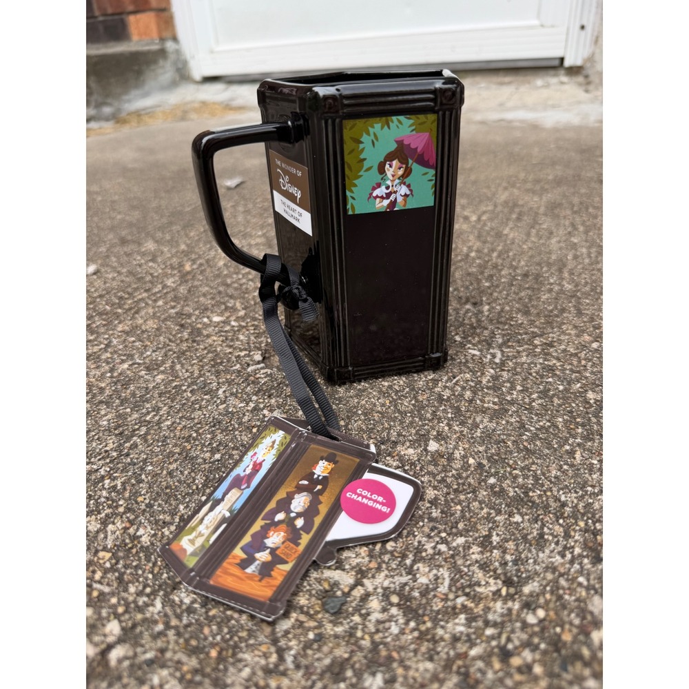 Disney Haunted Mansion Stretching Room Color Changing Mug Hallmark Black HGN1283